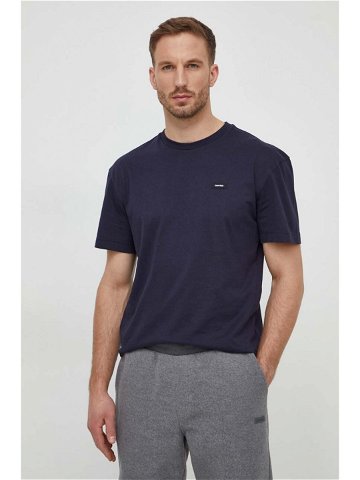 Bavlněné tričko Calvin Klein tmavomodrá barva K10K112749