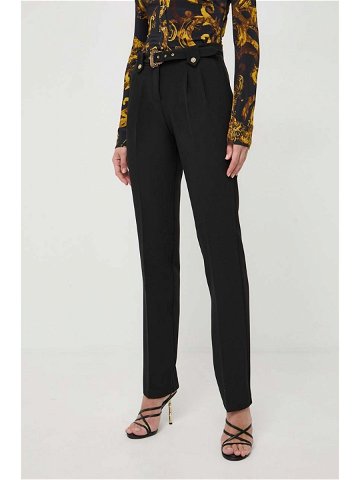 Kalhoty Versace Jeans Couture dámské černá barva fason cargo high waist 76HAA111 N0103