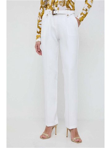 Kalhoty Versace Jeans Couture dámské béžová barva fason cargo high waist 76HAA111 N0103