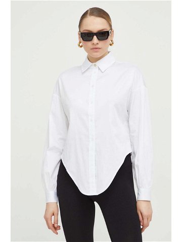 Košile Guess DEA dámská bílá barva relaxed s klasickým límcem W4RH59 WE2Q0