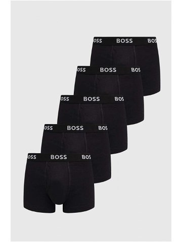 Bavlněné boxerky BOSS 5-pack černá barva 50475391
