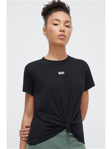 Bavlněné tričko Dkny černá barva DP3T8521