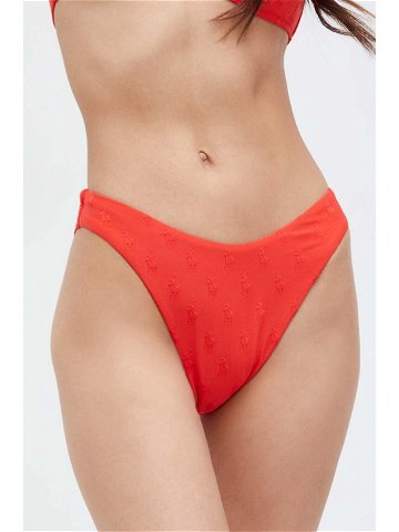 Plavkové kalhotky Polo Ralph Lauren červená barva 21485454