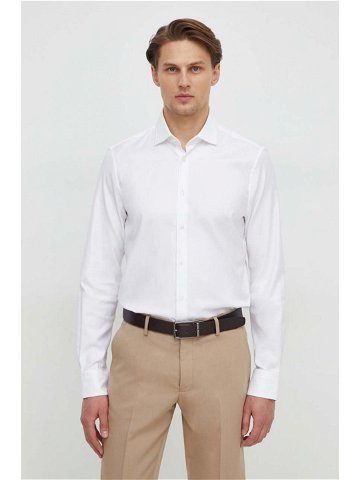 Košile Tommy Hilfiger pánská bílá barva slim s klasickým límcem