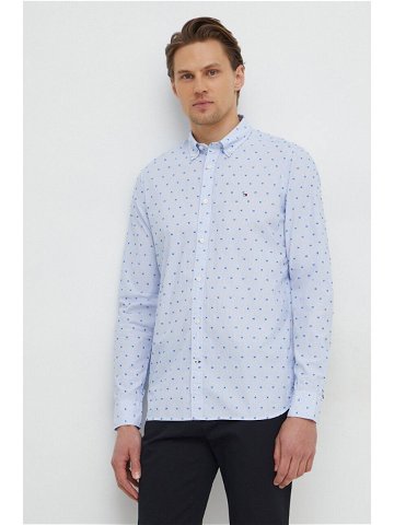 Bavlněná košile Tommy Hilfiger slim s límečkem button-down MW0MW33769