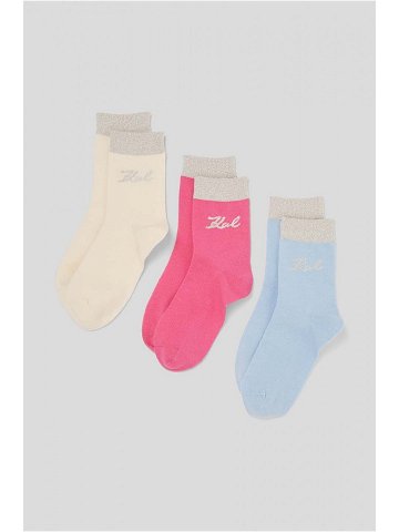 Ponožky Karl Lagerfeld 3-pack dámské