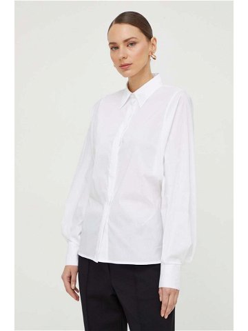 Košile Liviana Conti dámská bílá barva regular s klasickým límcem F4SK69