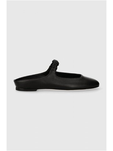 Kožené pantofle AGL CHER dámské černá barva D834032PCSOFTY0000