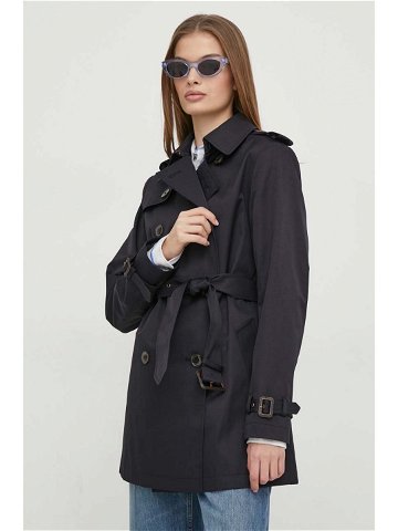 Kabát Lauren Ralph Lauren dámský tmavomodrá barva přechodný dvouřadový 297936851