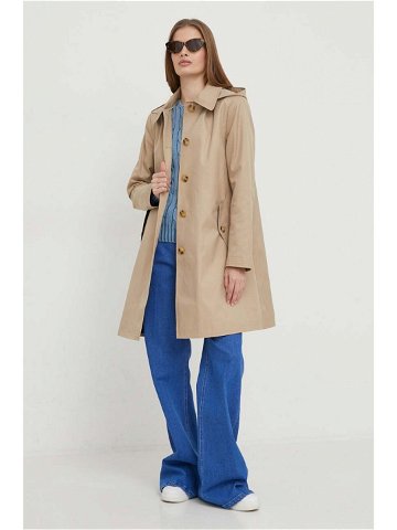 Kabát Lauren Ralph Lauren dámský béžová barva přechodný