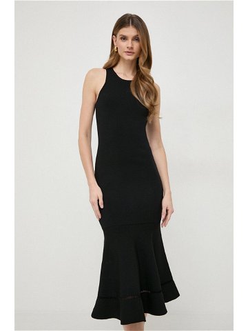 Šaty Victoria Beckham černá barva midi 1124KDR005079A
