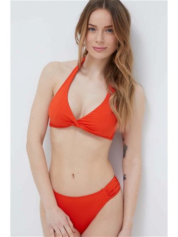 Plavková podprsenka Lauren Ralph Lauren oranžová barva mírně vyztužený košík 20401037