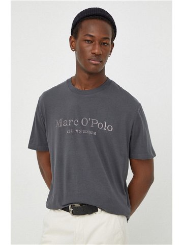 Bavlněné tričko Marc O Polo 2-pack šedá barva s potiskem