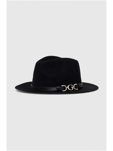 Vlněný klobouk Guess DAGAN černá barva vlněný AW5067 WOL01