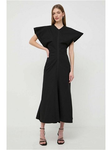 Šaty Victoria Beckham černá barva maxi 1124WDR005283A