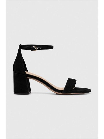 Semišové sandály Aldo PRISTINE černá barva 13708002