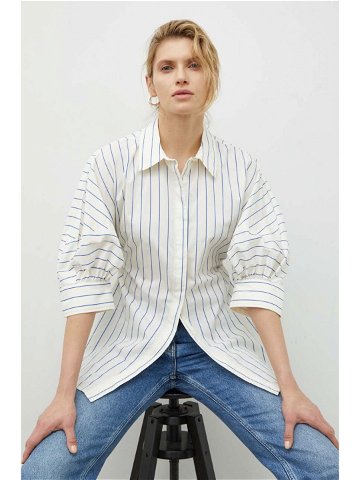 Košile Day Birger et Mikkelsen dámská béžová barva regular s klasickým límcem