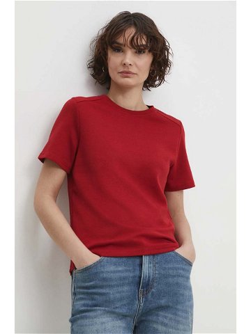 Tričko Answear Lab červená barva