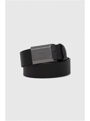 Kožený pásek Calvin Klein pánský černá barva K50K511568