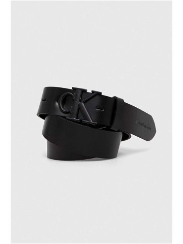 Kožený pásek Calvin Klein Jeans pánský černá barva K50K511831