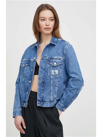 Džínová bunda Calvin Klein Jeans dámská přechodná J20J222788