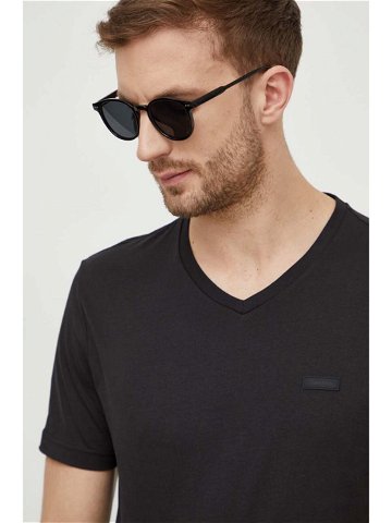 Bavlněné tričko Calvin Klein černá barva K10K112507