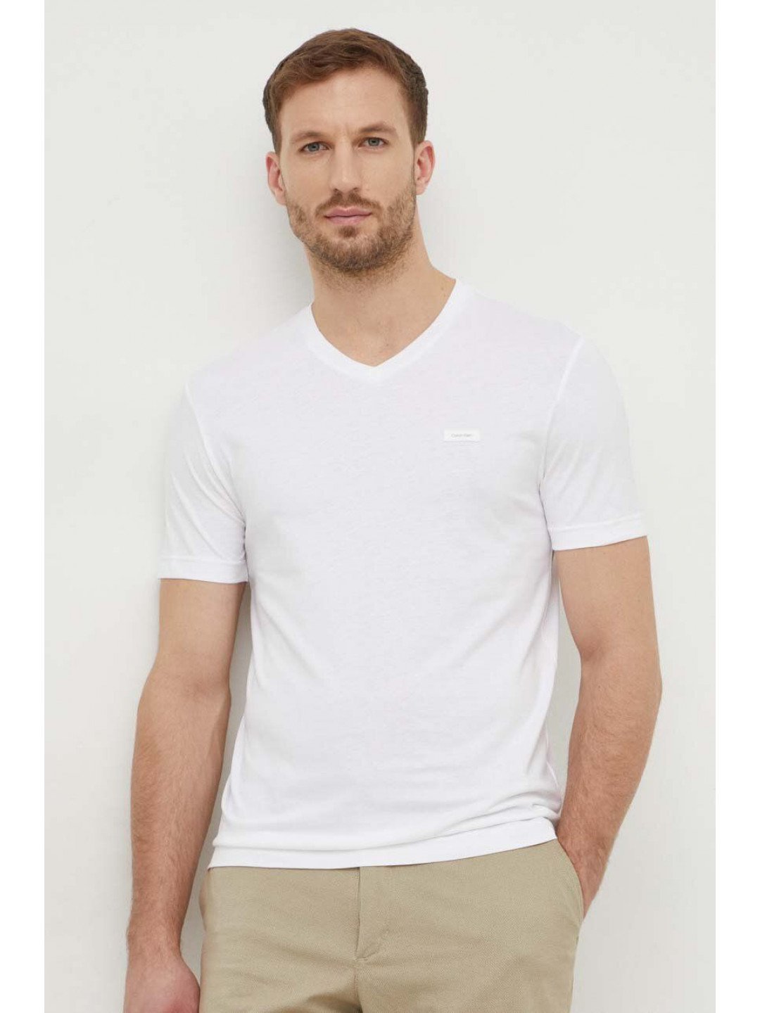 Bavlněné tričko Calvin Klein bílá barva K10K112507