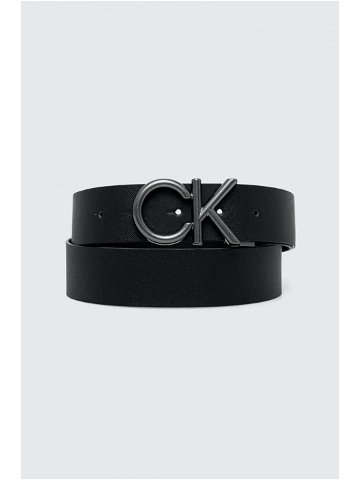 Kožený pásek Calvin Klein pánský černá barva K50K511567