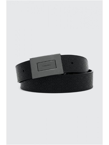 Oboustranný kožený pásek Calvin Klein pánský černá barva K50K511573