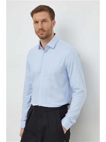 Košile Calvin Klein pánská slim s klasickým límcem K10K112592