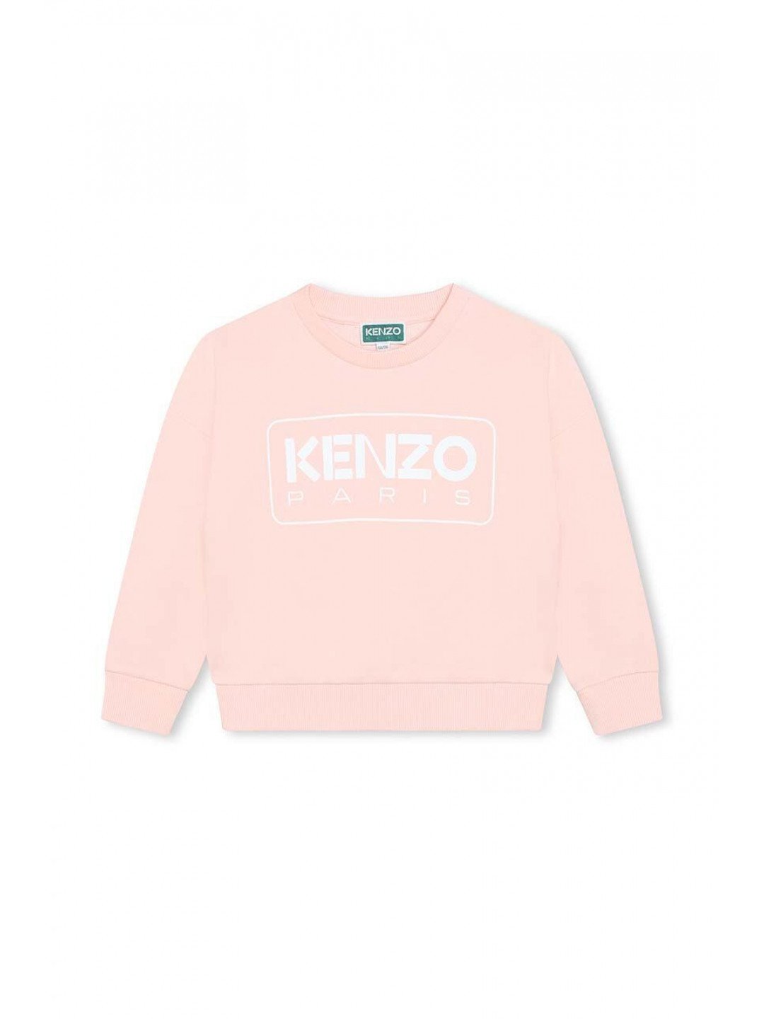 Dětská bavlněná mikina Kenzo Kids růžová barva s potiskem