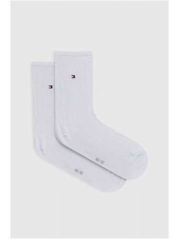 Ponožky Tommy Hilfiger dámské šedá barva