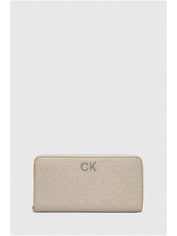 Peněženka Calvin Klein béžová barva K60K611771