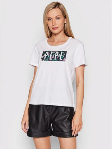 Pepe Jeans T-Shirt Patsy PL505218 Bílá Regular Fit
