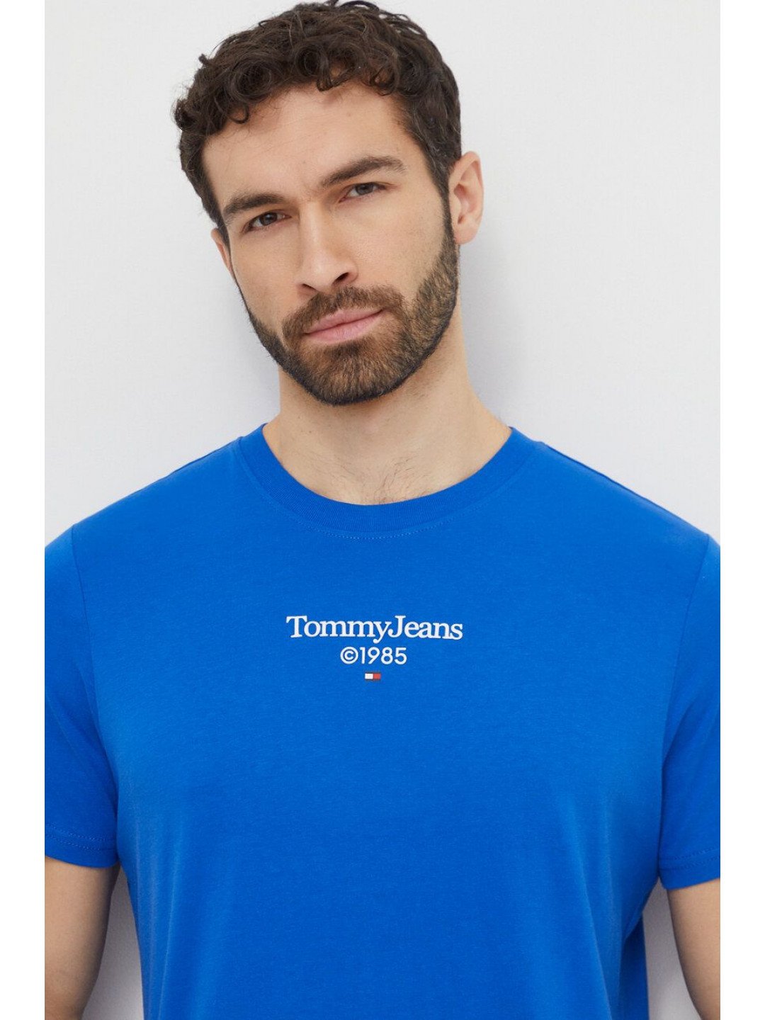 Bavlněné tričko Tommy Jeans s potiskem DM0DM18569