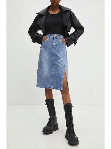 Džínová sukně Answear Lab mini áčková
