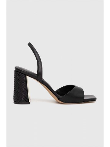 Kožené sandály Aldo MIRALE černá barva 13711707