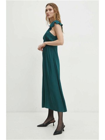 Šaty Answear Lab zelená barva maxi