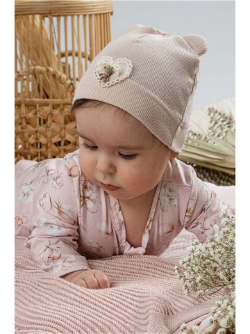 Dětská čepice Jamiks SAMUI růžová barva z tenké pleteniny