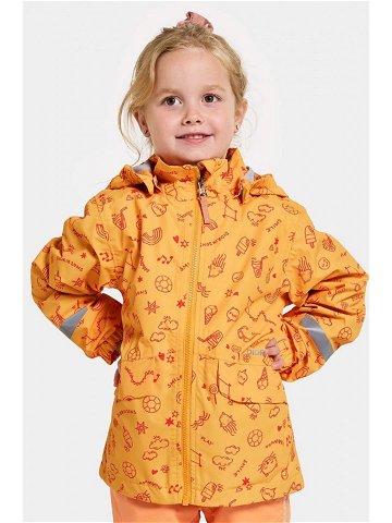 Dětská nepromokavá bunda Didriksons NORMA KIDS PR JKT 3 oranžová barva