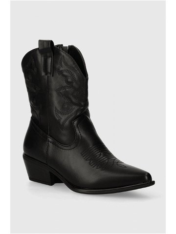 Westernové boty Answear Lab dámské černá barva na podpatku