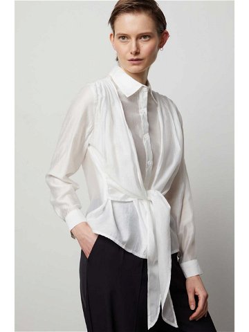 Košile Answear Lab dámská bílá barva regular s klasickým límcem