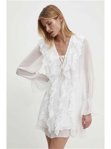 Šaty Answear Lab bílá barva mini