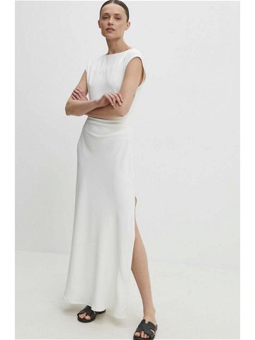 Šaty Answear Lab bílá barva maxi