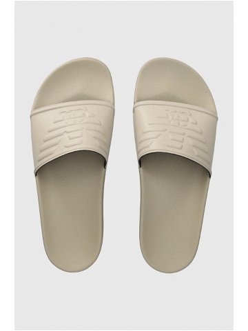 Pantofle Emporio Armani Underwear béžová barva XVPS08 XN747 N840
