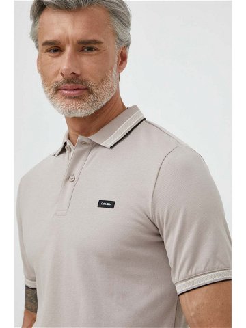 Polo tričko Calvin Klein bílá barva K10K112469