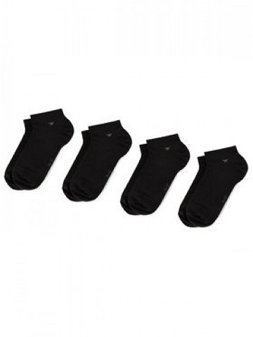 Tom Tailor Sada 4 párů nízkých ponožek unisex 9415 Černá