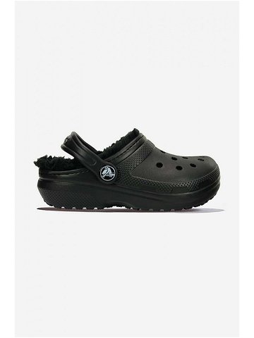 Pantofle Crocs Lined 207010 dámské černá barva 207010 BLACK-black