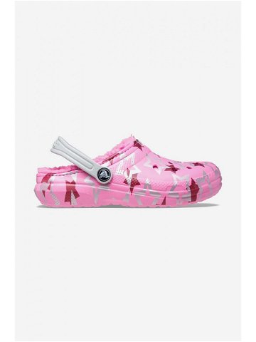 Pantofle Crocs Disco Dance Party 208085 dámské růžová barva 208085 TAFFY-Pink
