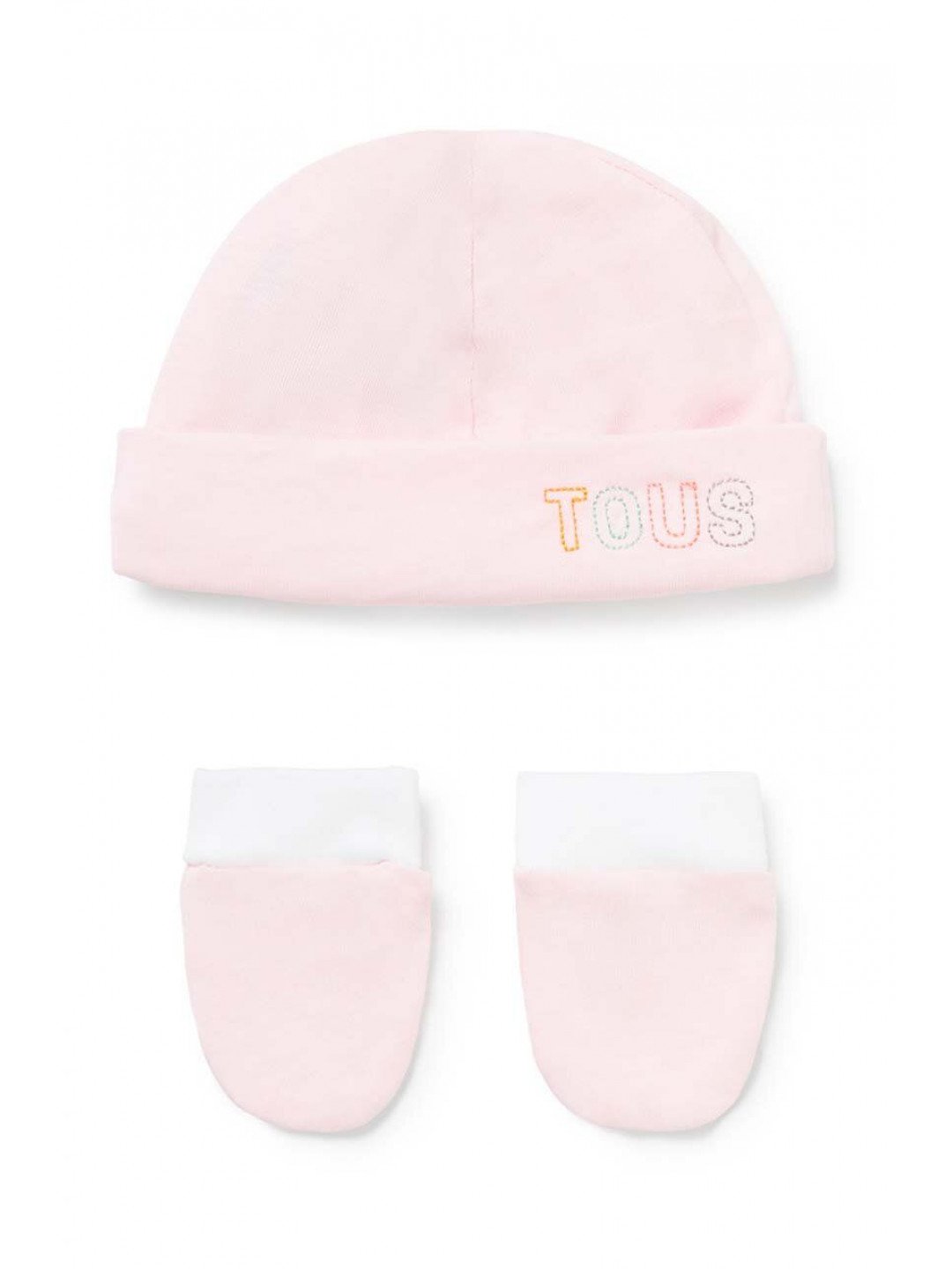 Čepice a dětské rukavice Tous růžová barva z tenké pleteniny
